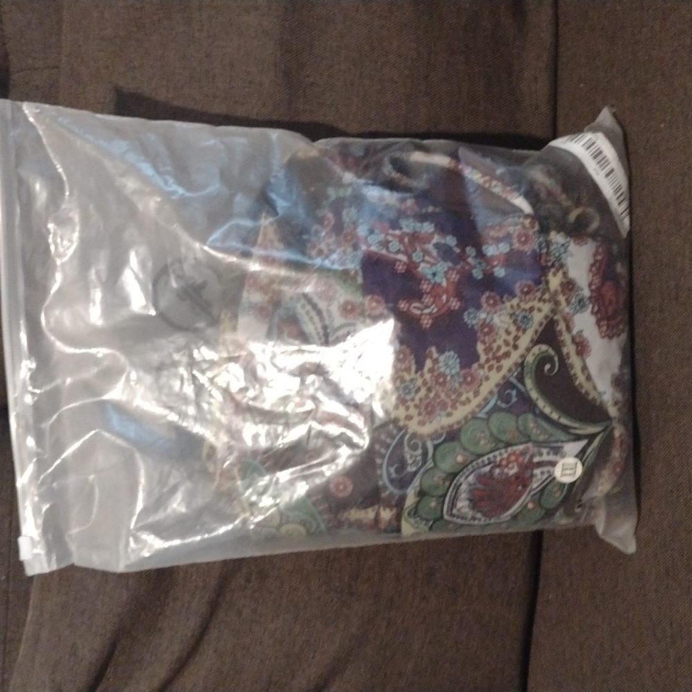 Paisley Strapless Dress With Earrings Euc - Picture 10 of 10